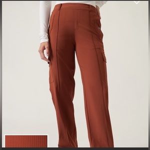 Athleta Vienna Cargo pants in City Stripe Brown